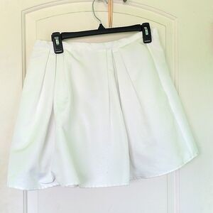 White Full Skirt
